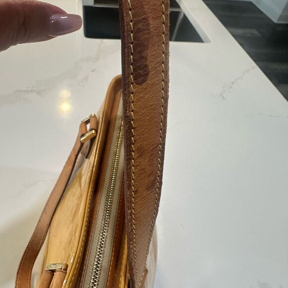 Louis Vuitton Yellow Monogram Vernis Tote Bag - Picture 10 of 17